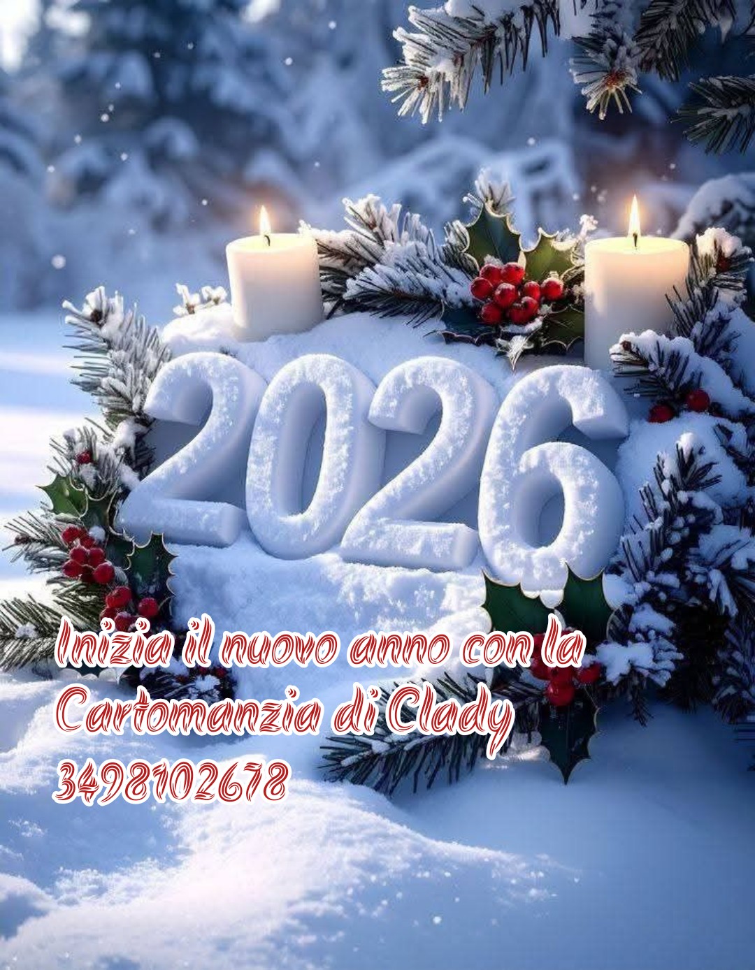 Inizia il nuovo anno con la cartomanzia di clady 