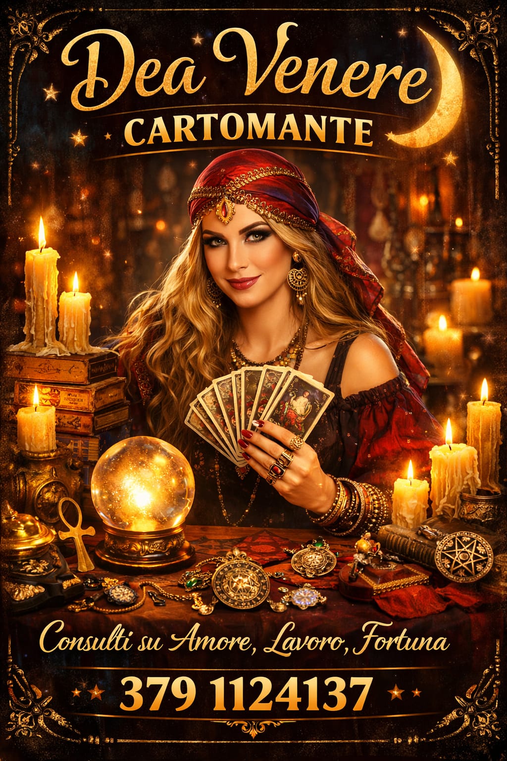 Cartomante sensitiva ritualista dea venere 