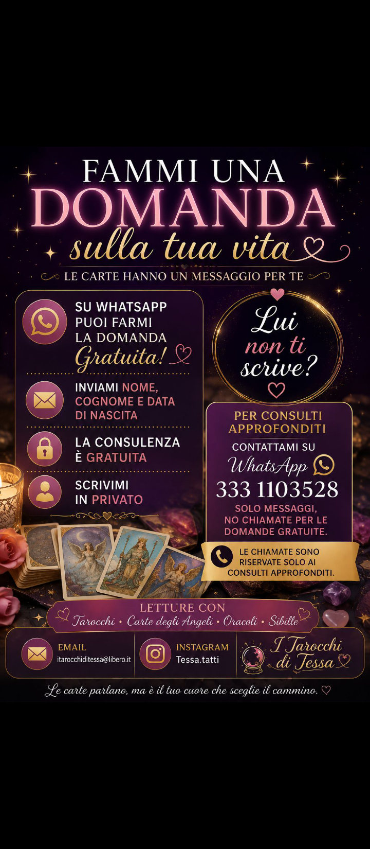 Offro prima domanda gratuita conoscitiva!