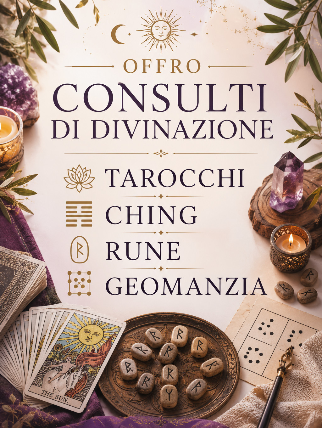 Cartomanzia - ching - rune - prima domanda gratis
