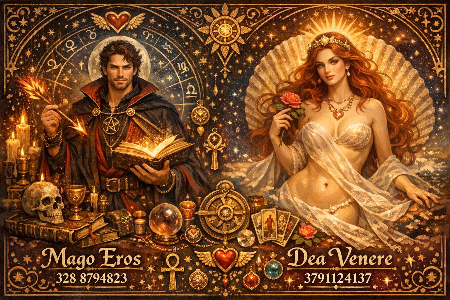 Cartomante sensitiva ritualista dea venere 