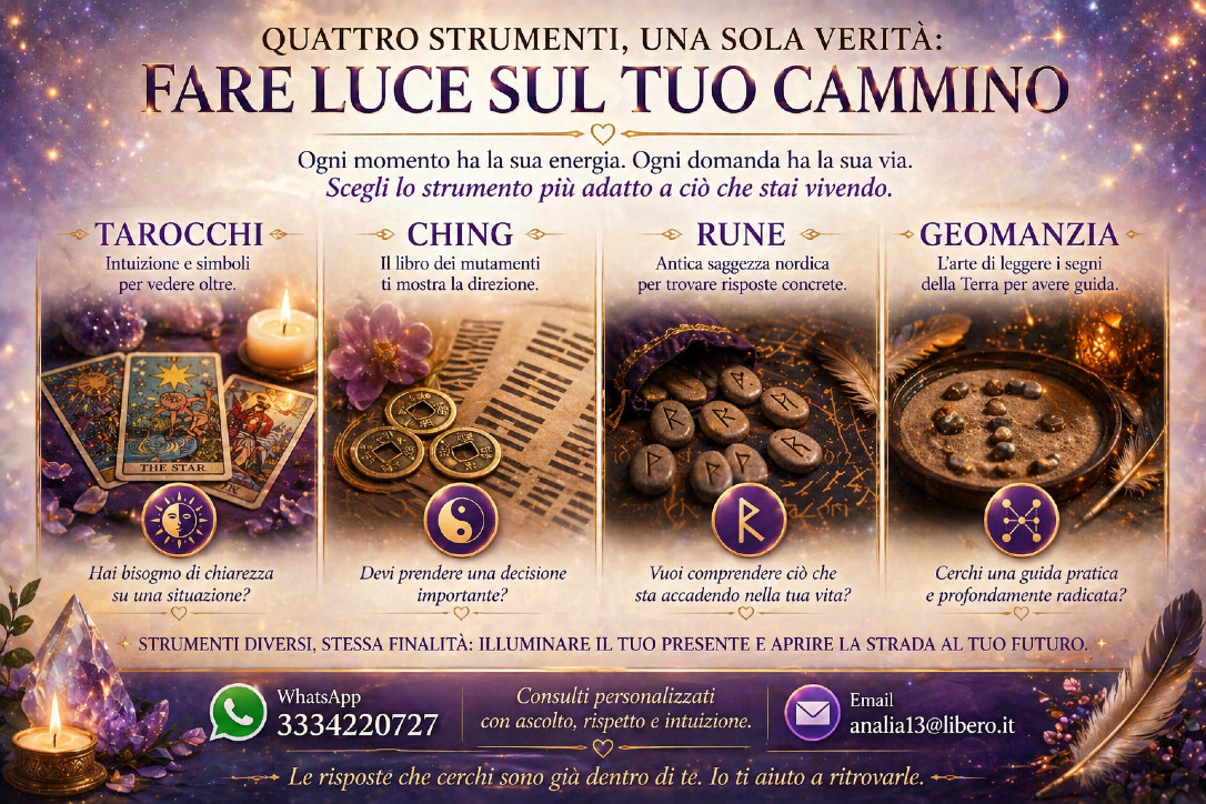 Riflettereinsieme * tarocchi  ching  rune 1°gratis