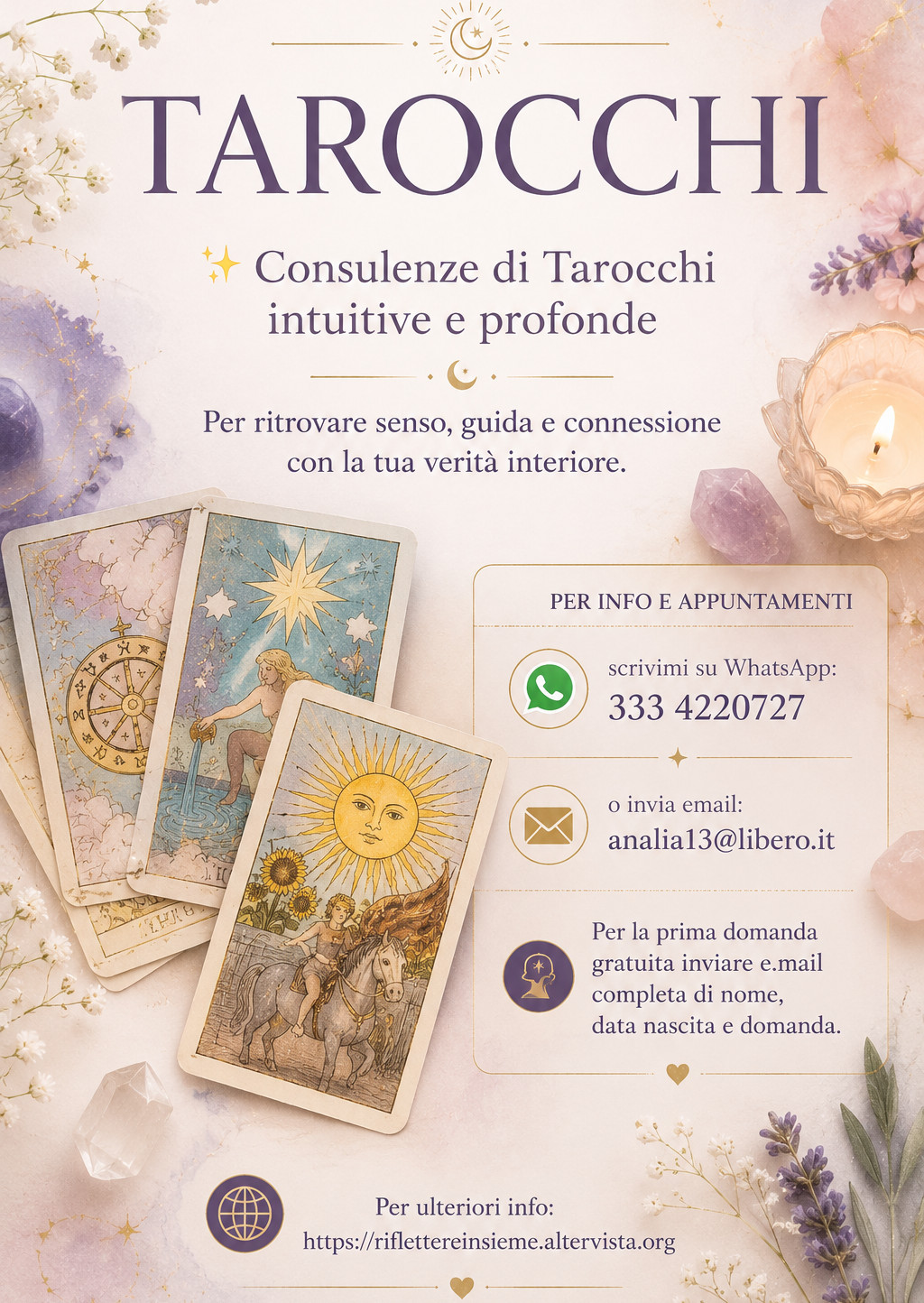 Mini consulenza gratuita con i tarocchi