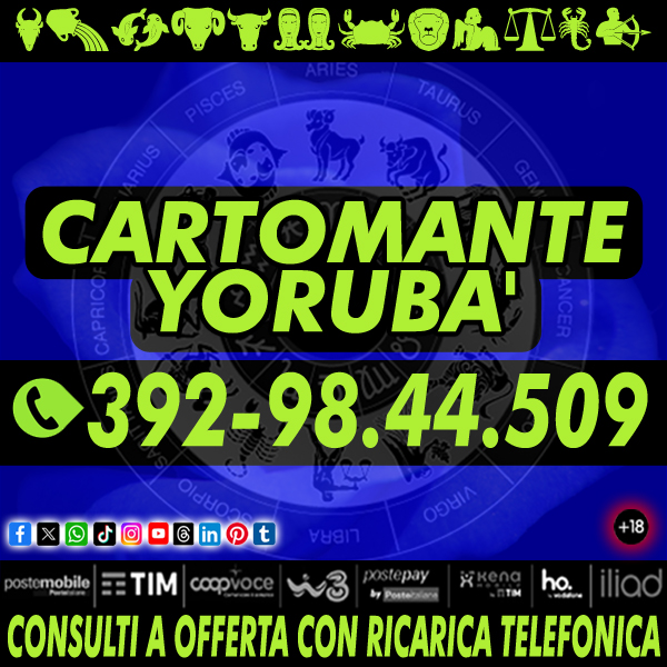 Chiama il numero del cartomante yoruba' 