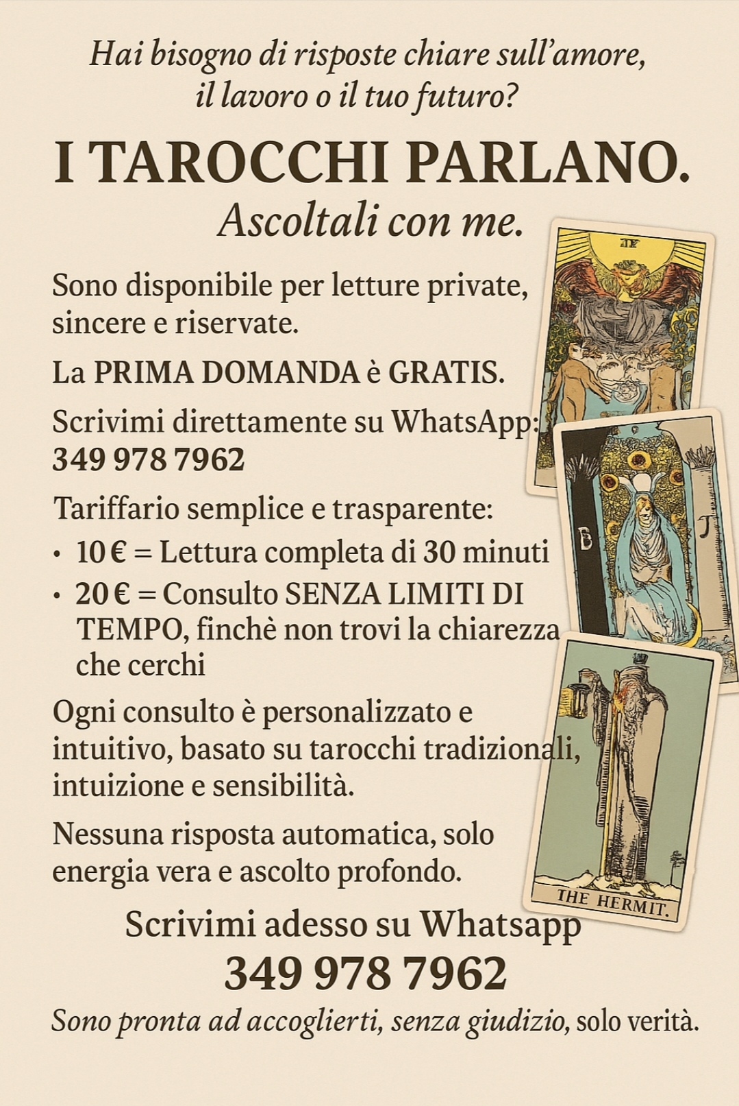 Domanda gratuita su whatsapp 