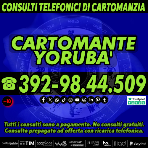 Con il cartomante yoruba' sono garantite soluzioni