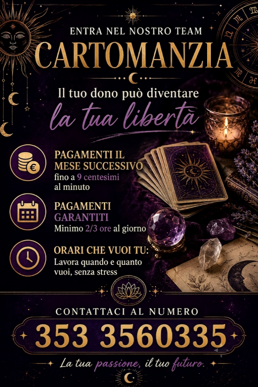 Cercasi cartomanti per ampiamento 