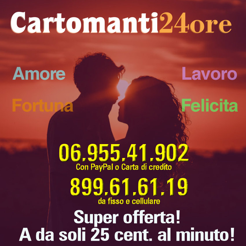 Cartomanti24ore.com - cartomanzia da 25cent/min