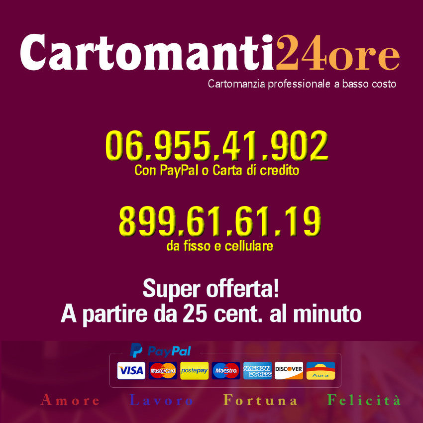 Cartomanti24ore.com - cartomanzia miglior prezzo!