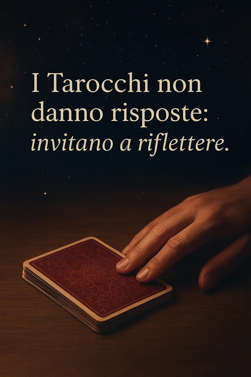 Tarocchi per riflettere: leggi con attenzione 