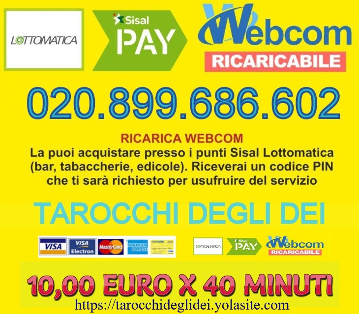 I tarocchi degli dei 10€ x 40 min. 020899686602