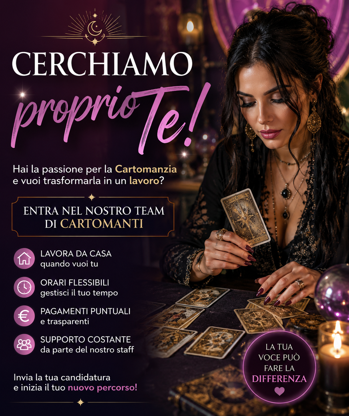 Cerchiamo cartomanti – entra nel nostro team