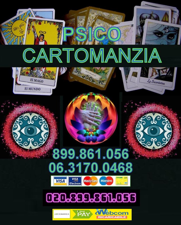 PSICOCARTOMANZIA OLTRE LE CARTE PRIMA CHIAMATA SOLO 1€ 0631700468