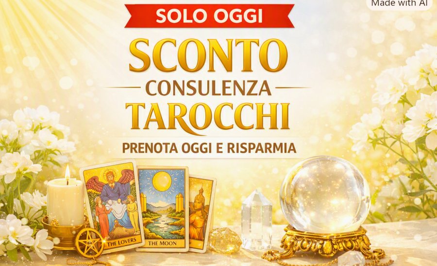 OGGI SCONTO IMMEDIATO SULLA CONSULENZA TAROCCHI E SUI RITUALI