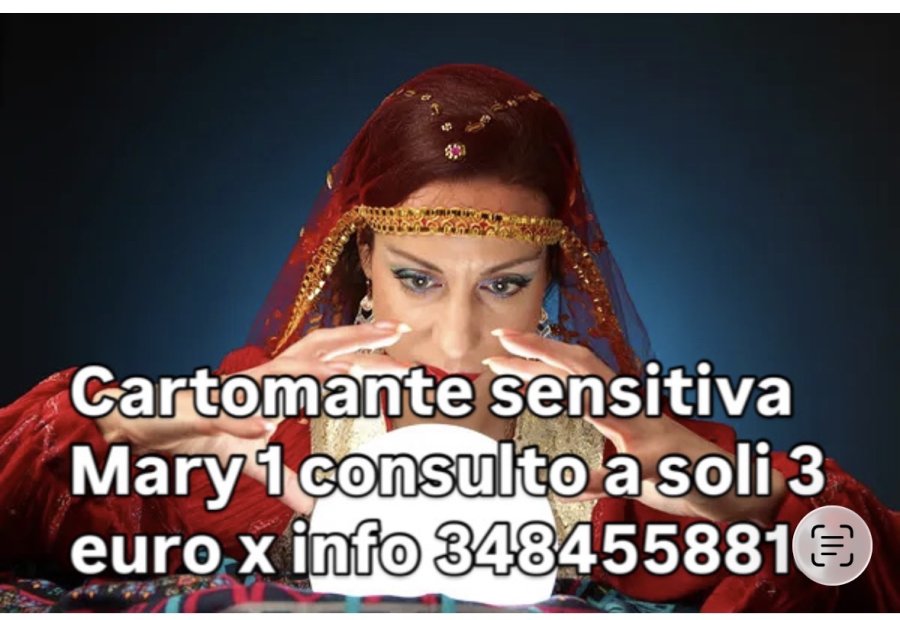 Cartomante sensitiva 1 consulto 3 euro