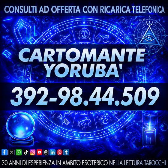 Il Cartomante Yorubà ti aspetta