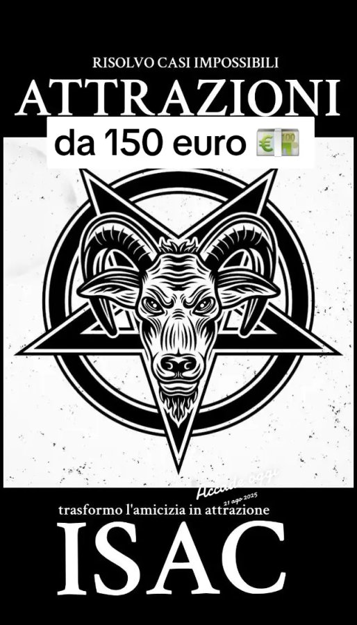 Unisco amori impossibile ritualista DARKMAN