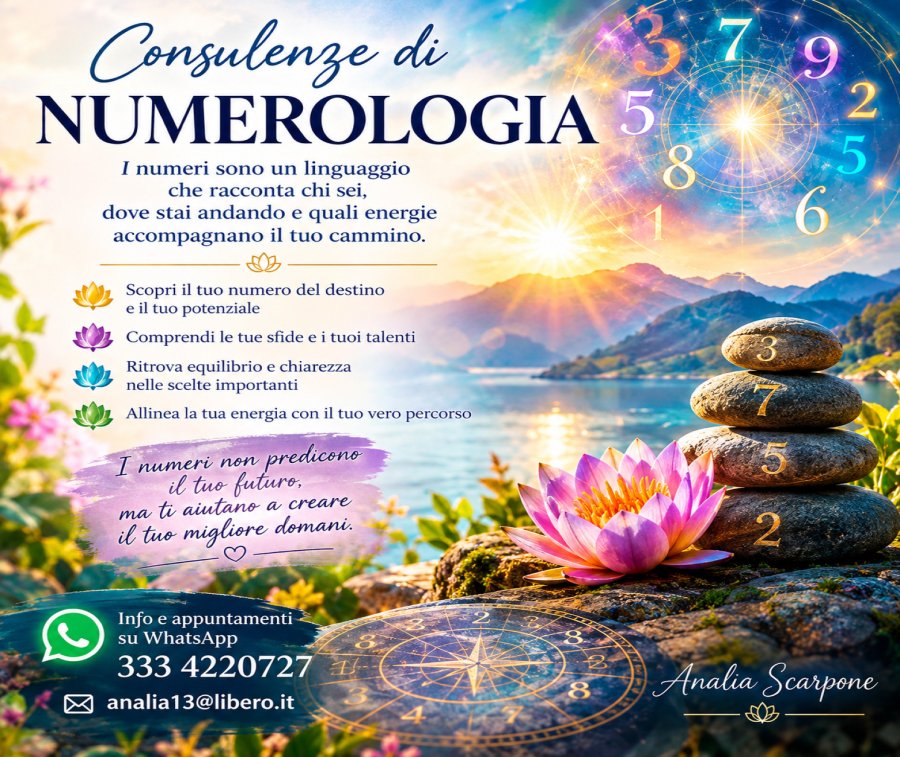 NUMEROLOGIA * prima domanda gratuita via e.mail