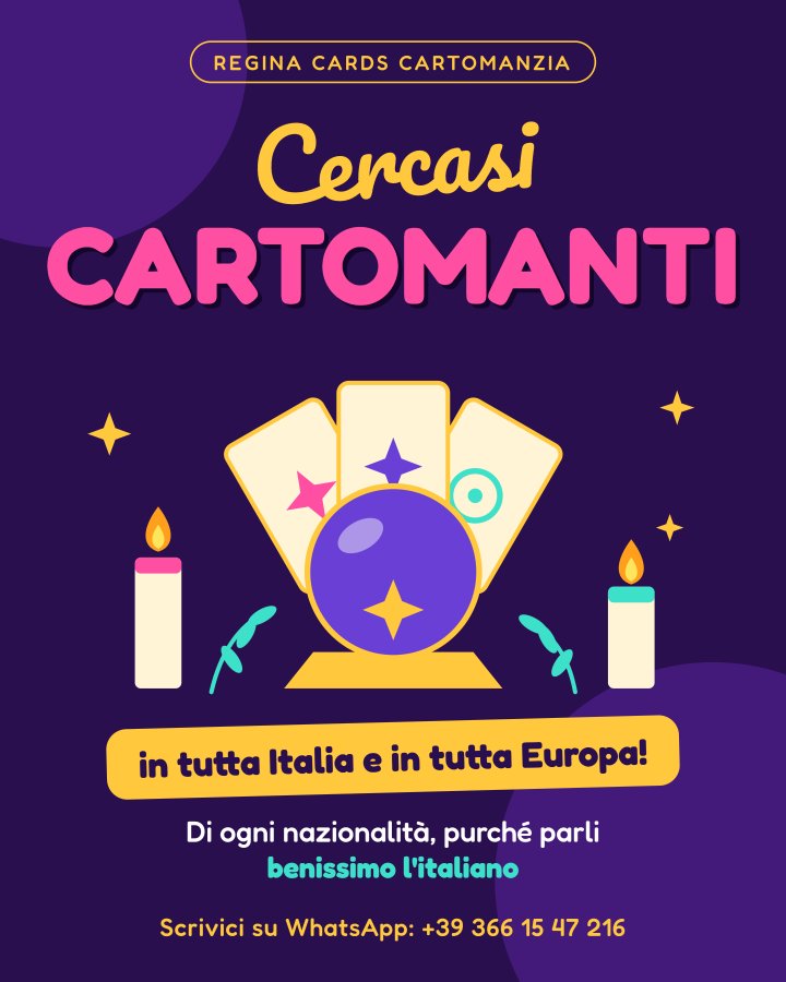 CERCASI CARTOMANTI