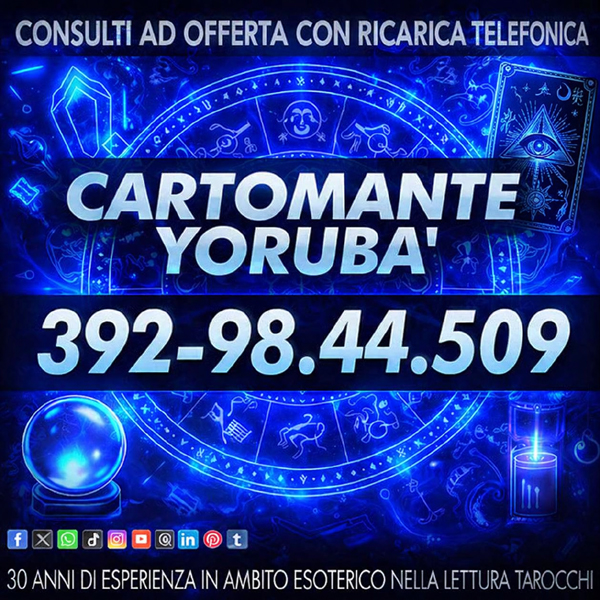 ⚝ IL CARTOMANTE YORUBA’ ⚝ LETTURA DEI TAROCCHI ⚝